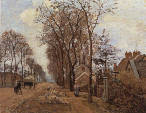 La route de Saint-Germain à Louveciennes, 1870, Camille Pissarro