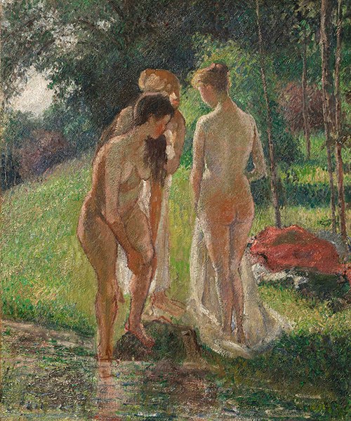 Trois Baigneuses sortant du bain, 1896, Camille Pissarro
