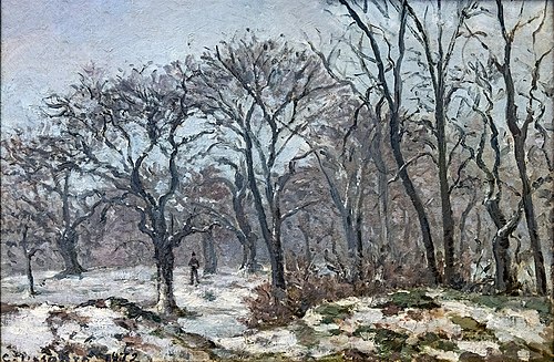 Bois de châtaigniers en hiver, Louveciennes, 1872, Camille Pissarro