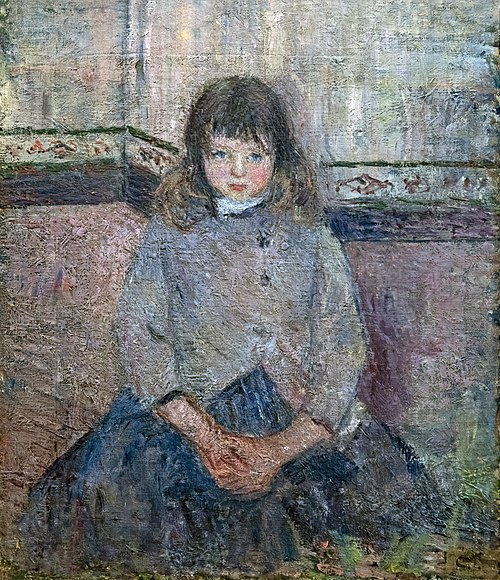 Portrait de Félix Pissarro en jupe, 1883, Camille Pissarro