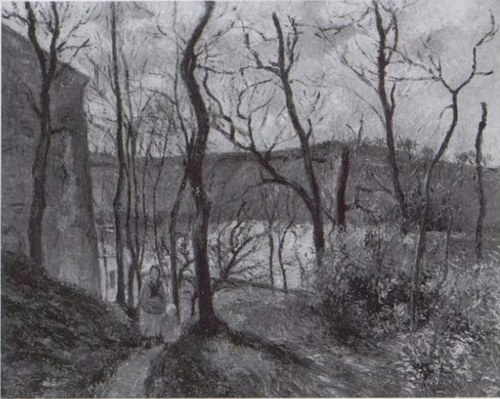The Royal Palace at the Hermitage, Pontoise, 1879, Camille Pissarro