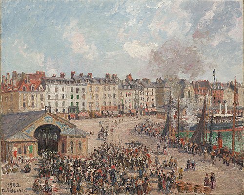 La Poissonnerie à Dieppe, 1902, Camille Pissarro