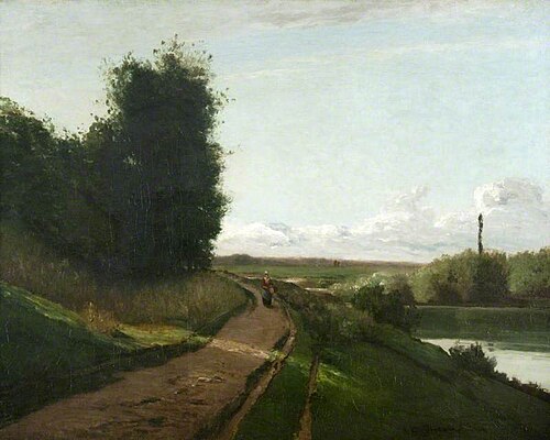 The Banks of the Marne, 1864, Camille Pissarro