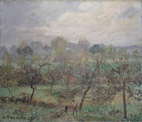Autumn, Morning Mist, Éragny-sur-Epte, 1902, Camille Pissarro