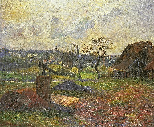 Brick Kiln at Éragny, 1885, Camille Pissarro