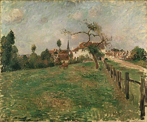 The Village of Éragny, 1885, Camille Pissarro