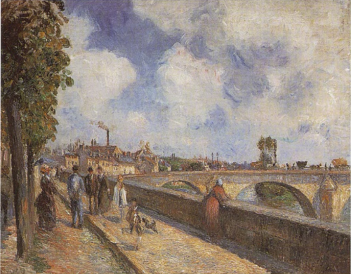 Le pont de Pontoise, 1878, Camille Pissarro