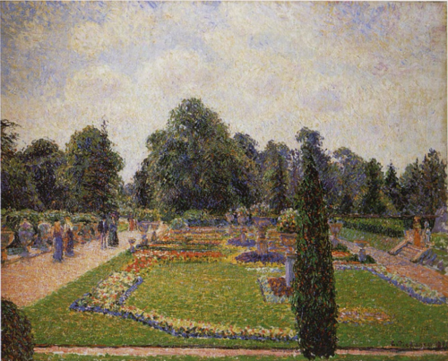 Londres. Kew garden, allée de la grande serre, 1892, Camille Pissarro