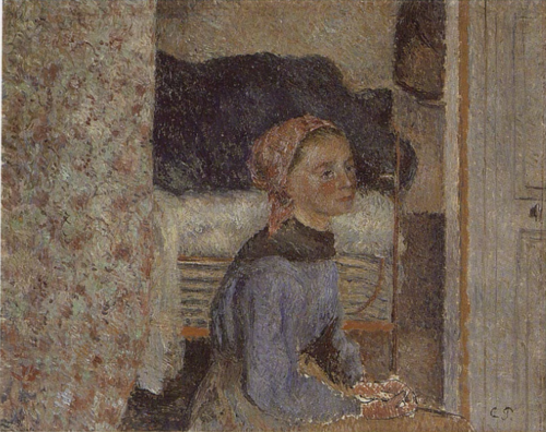 Paysanne, intérieur, 1882, Camille Pissarro