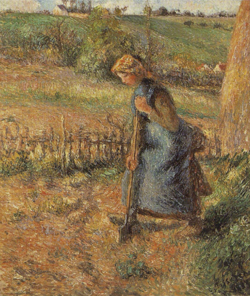 Femme bêchant, 1883, Camille Pissarro