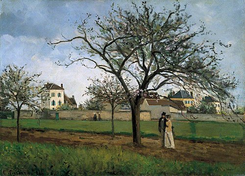 La maison du père Gallien à Pontoise, 1866, Camille Pissarro