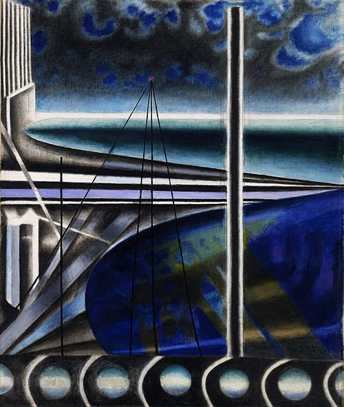Metropolitan Port, 1936, Joseph Stella