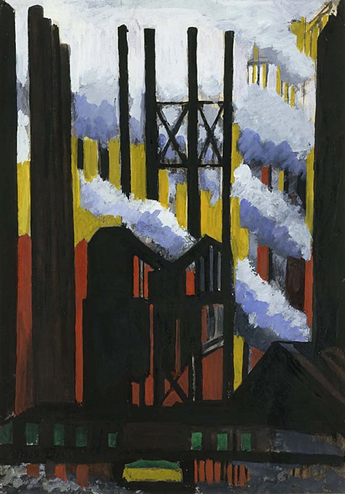Steel Mill, 1919, Joseph Stella