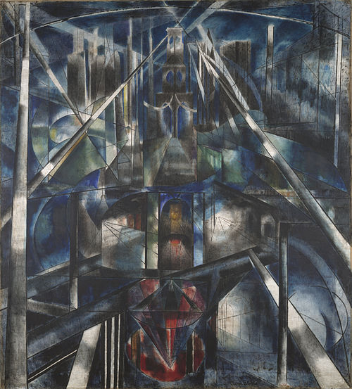 Brooklyn Bridge, 1950, Joseph Stella