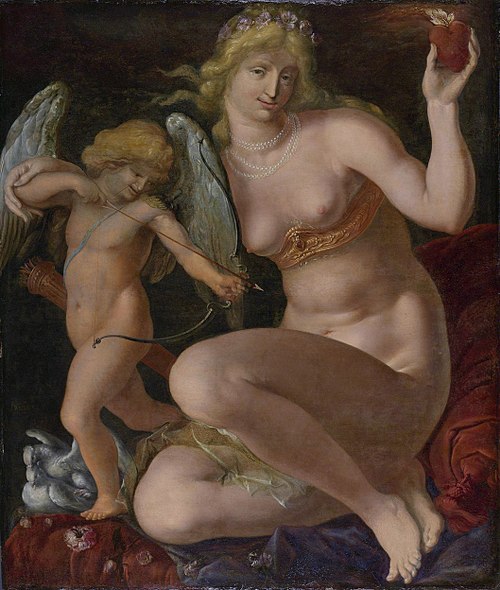 Venus and Cupid, 1607, Jacob de Gheyn II