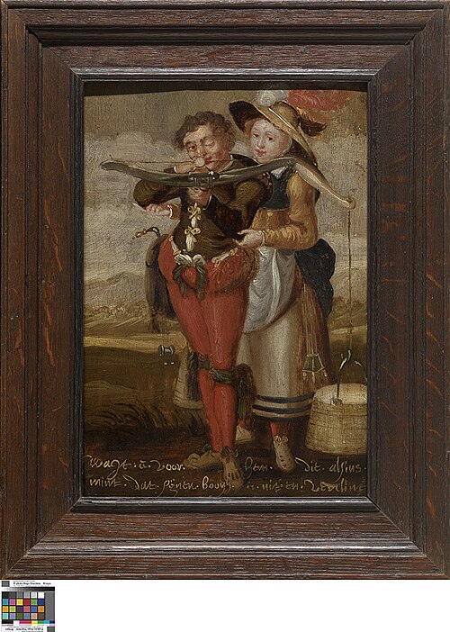 De boogschutter en het meisje, 1601, Jacob de Gheyn II