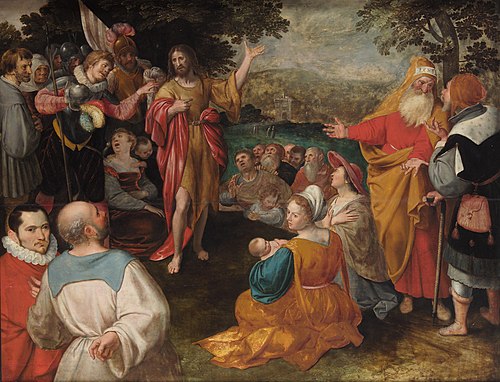 Predigt Johannes d. Täufers, , Jacob de Gheyn II