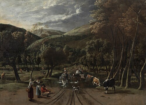 Crossing the ford, 1675, Jan Siberechts