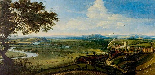 View of Nottingham from the East, 1695, Jan Siberechts
