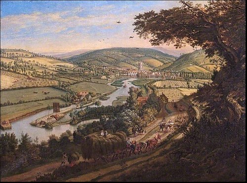 Henley-on-Thames from the Wargrave Road, Oxfordshire, 1698, Jan Siberechts