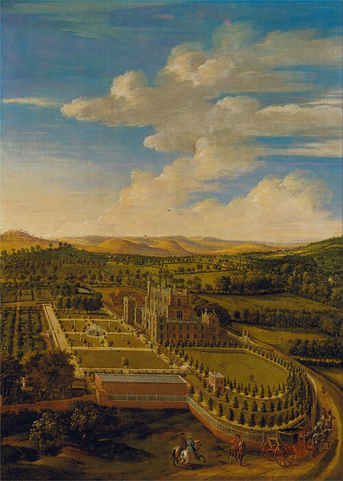 Wollaton Hall and Park, Nottinghamshire, 1697, Jan Siberechts