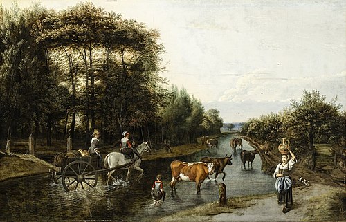 Milkmaid and Vegetable Seller, 1667, Jan Siberechts