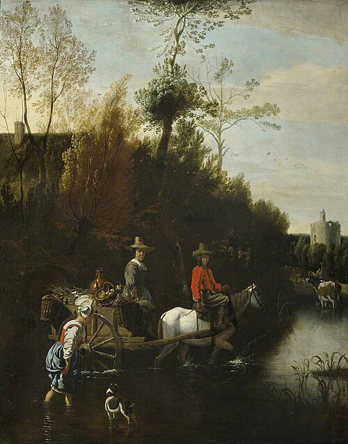 Going to Market, 1662, Jan Siberechts