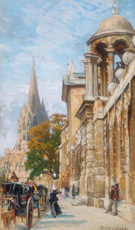 Entrance to Queen's College, Oxford, 1899, John Fulleylove