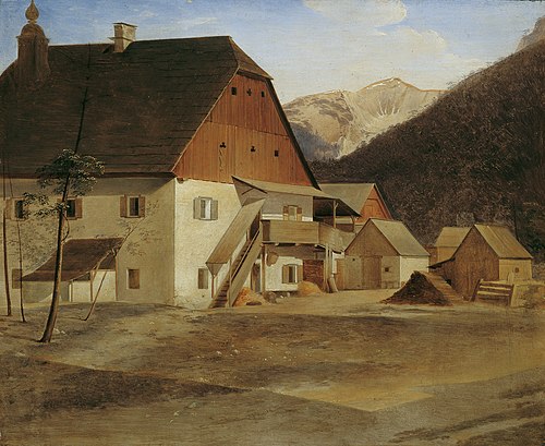 Das große Hammerhaus in Hirschwang an der Rax, 1825, Erasmus Engert