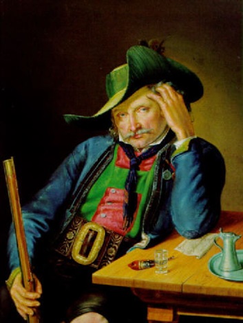 Tyrolean hunter, 1845, Georg Wachter