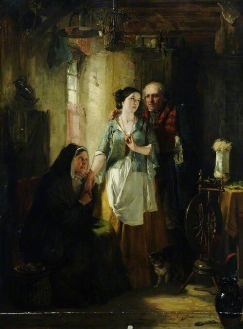 Auld Robin Gray, 1850, Thomas Faed