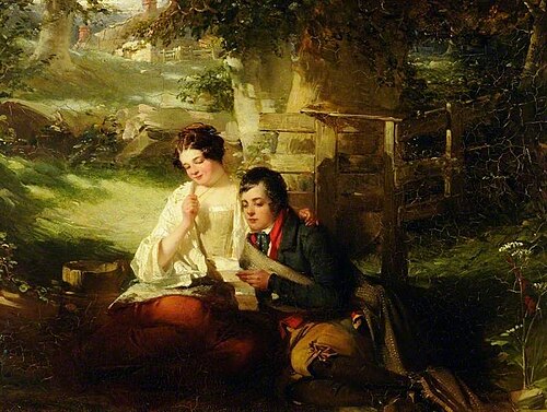 Robert Burns and Highland Mary, 1852, Thomas Faed
