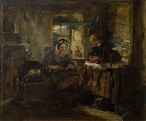 His Only Pair, 1860, Thomas Faed