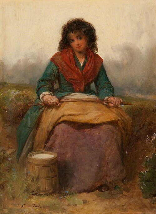 Milkmaid, 1865, Thomas Faed