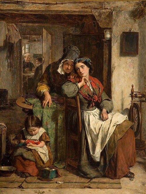 The Silken Gown, 1860, Thomas Faed