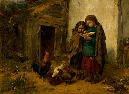 Pot Luck, 1866, Thomas Faed