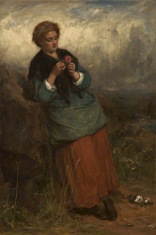 Jessie, the Flower of Dunblane, 1867, Thomas Faed