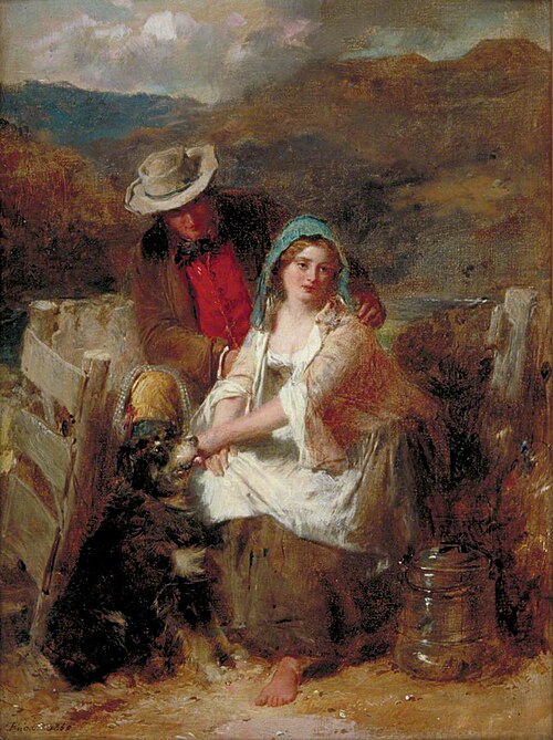 Too Young to Be Married, 1869, Thomas Faed