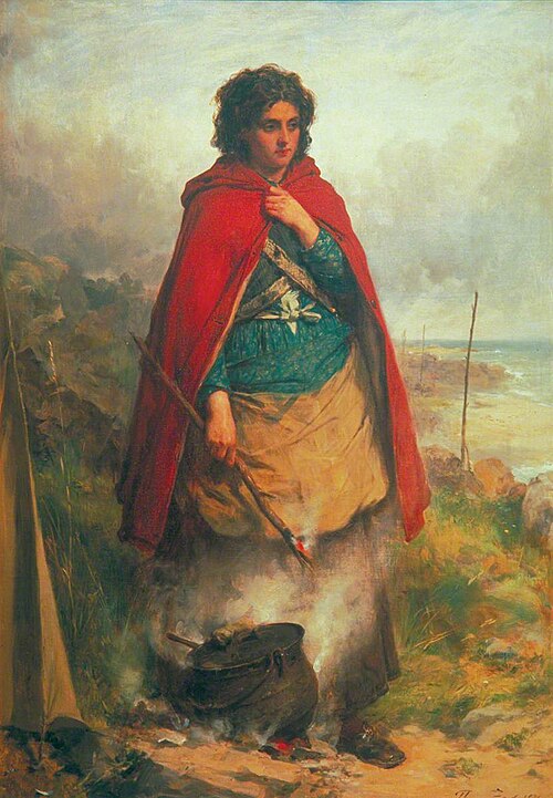 A Highland Gypsy, 1870, Thomas Faed