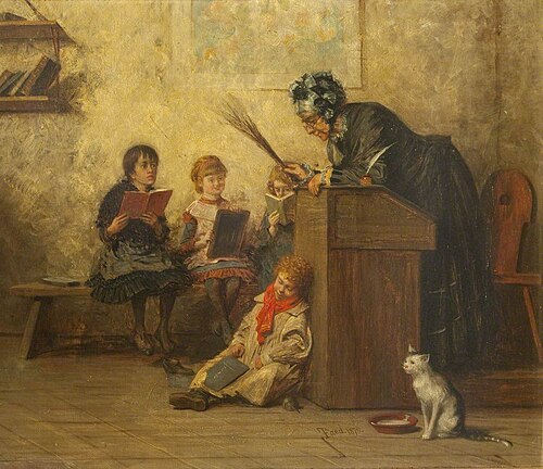 The Dame's School, 1879, Thomas Faed