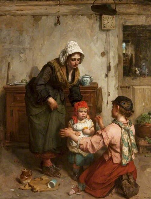 Where's My Good Little Girl?, 1882, Thomas Faed
