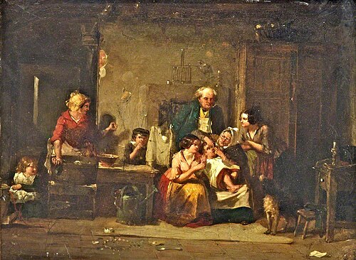 Cottage Interior, 1875, Thomas Faed