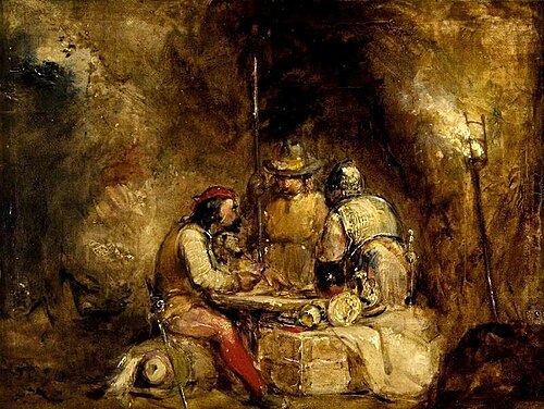 Spanish Bandits in a Cave, , Thomas Faed