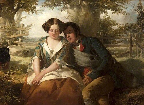 Burns and Highland Mary, 1850, Thomas Faed