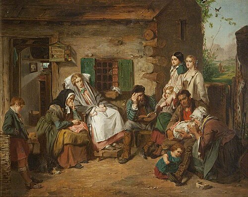 Scottish Settlers in North America, , Thomas Faed