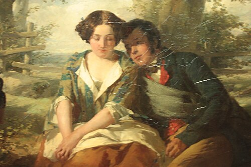 Burns and Highland Mary, 1850, Thomas Faed