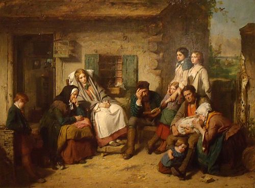 Le Dimanche dans l'arrière-pays canadien, 1859, Thomas Faed