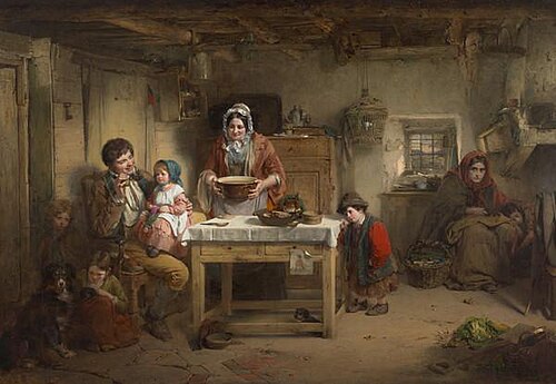 Home and the Homeless, 1856, Thomas Faed