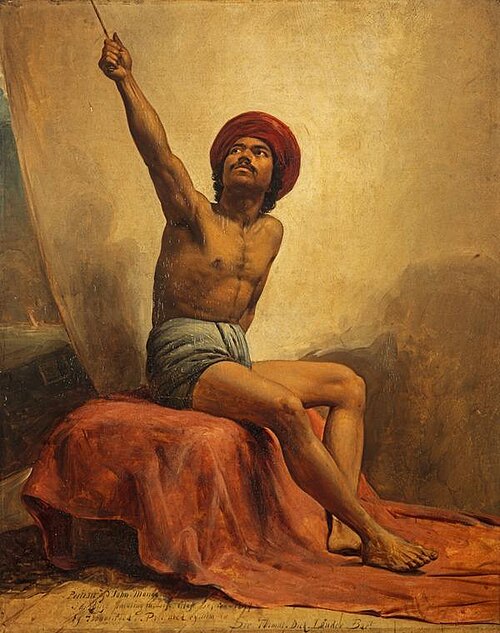 A Life Study of John Mongo ('The Punka-walla'), 1847, Thomas Faed