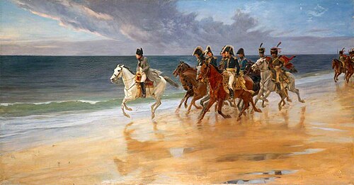 Napoleon on the Sands at Boulogne, France, , Andrew Carrick Gow